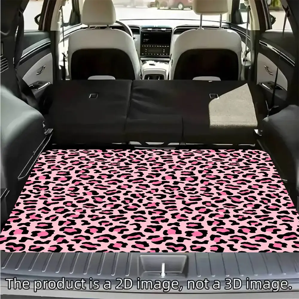 Cargo Liners 1pc Leopard Print Elements Universal Car Trunk Mat for Most Car Models, Size 29.53X39.37 Inches Protects the trunk and reduces wear and tear, Auto Parts Car Trunk Mat for Car Interior, Car Interior Accessory, Car Accessories