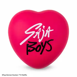 KPop Demon Hunters Squishy - SAjA boys' love,Netflix Collectible Squishy Toys, Soft heart shape Squeeze Toys, Kpop Anime Stress Relief Fidget Sensory Toys, Birthday Gifts for Kids Girls Boys