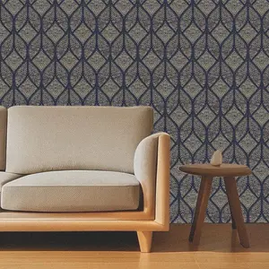 Geometric Pattern Wallpaper, 1 Roll Waterproof Self-adhesive Wall Sticker, Removable Wall Decal, Decorative Sticker for Home Living Room Bedroom