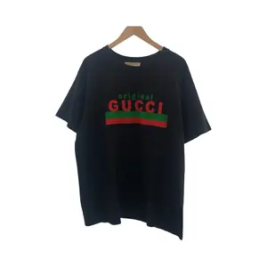 Pre-owned GUCCI Cotton Small Leather Goods Logo T shirt