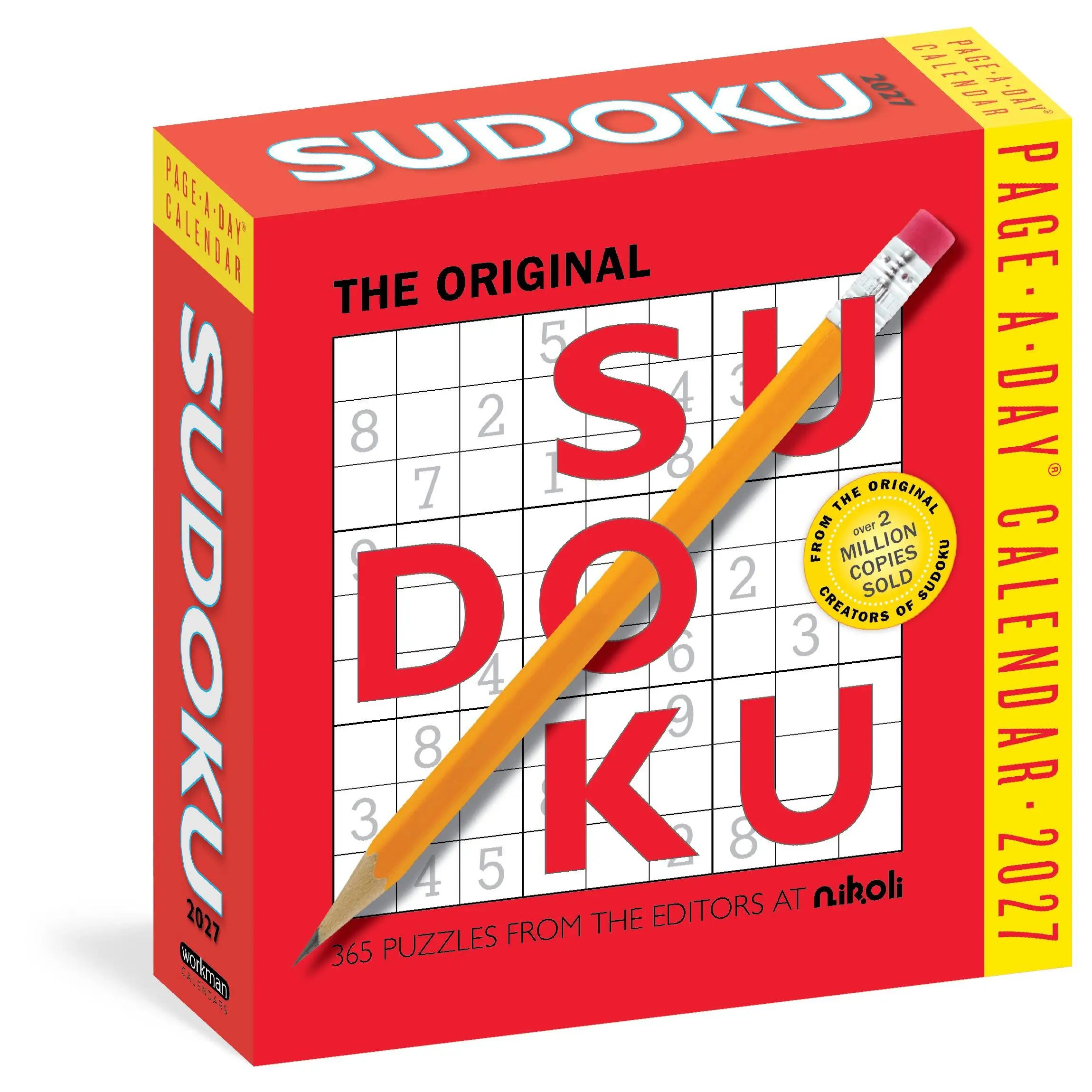 Original Sudoku Page-A-Day® Calendar 2027 by Editors of Nikoli Publishing, Workman Calendars