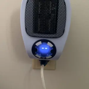 Wall Outlet Space Heater, 450W Plug in Electric Heater with Adjustable Thermostat, Portable Plug in Small Space Heater for Indoor,12H Timer & LED Display, PTC Ceramic Fast Heat Safely for Bedroom Bathroom Office