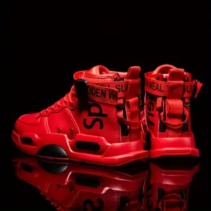 [White Sneakers] White Men's Mid-Top Sneakers | PU Upper & Rubber Sole with EVA Cushion, Breathable Fabric Lining - Casual Sneakers for Walking, Jogging, Fitness, Outdoor & Streetwear - All-Season Lace-Up Design, Fitness Footwear | Street S