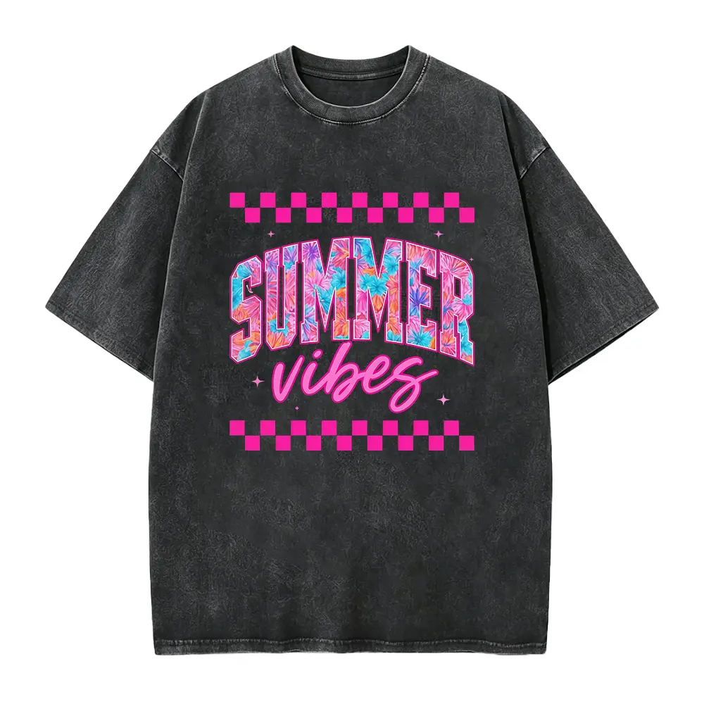 Summer Vibes Shirt, Retro Summer Shirt, Beach Vacation Shirt, Trendy Summer Graphic Tee, Cute Aesthetic Shirt