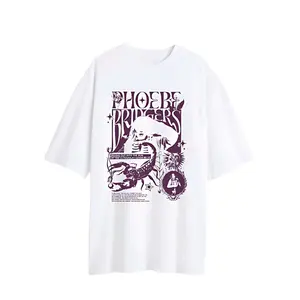 Phoebe Bridgers - T-shirt, Men's Regular Fit Letter Graphic Round Neck Tee, Street Fashion Streetwear Short Sleeve T-shirt for Summer Outdoor Wear, Graphic Tees, Comfy Men's Top for Daily Wear