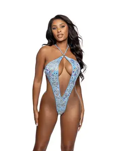 6758 - Sequin Lace String-Back 1PC