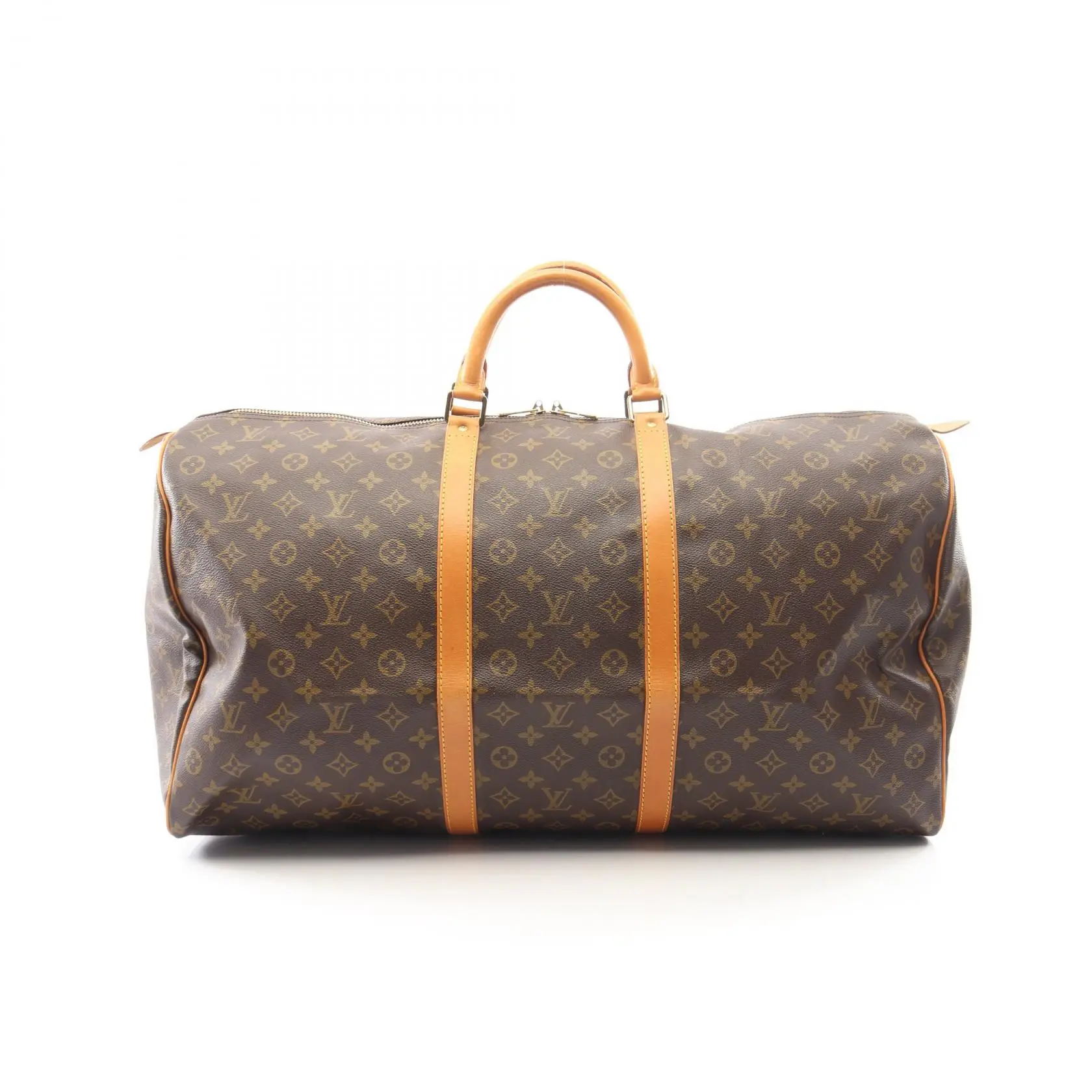 Pre-owned Louis Vuitton Canvas Tote Bags Keepall 60 Monogram Coated Boston Bag
