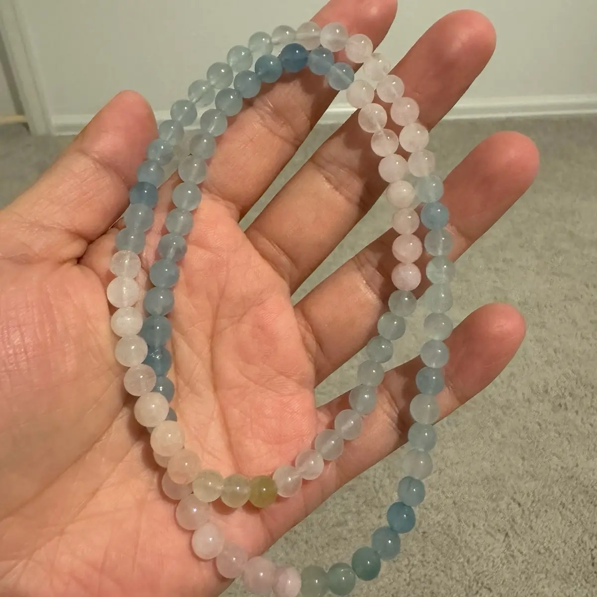 Natural crystal Morganite