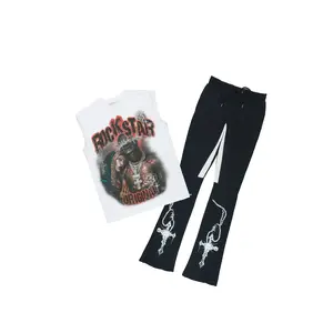 Vontae White/Black Cut Sleeve/Stacked Flare Track Set