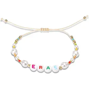 Eras  Beaded Bracelet, Eras Bracelets Concert Bracelets Random Color Eras   Bracelets for Women Fans Suitable for Concerts and Music Festivals