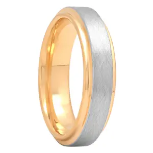 Cobalt Two-Tone Scratch Finish Satin Band, 6mm