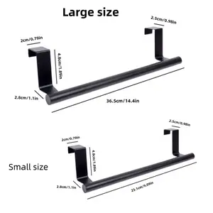 Multifunctional Towel Rack, 1/2pcs Stainless Steel Bathroom Towel Holder, No Drilling Required, Space-Saving Design, Towel Bar Hanging Holder, Towel Hook, Bathroom Kitchen Hotel Cabinet Cupboard Shelf