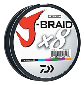 Daiwa J-Braid X8 Braided Line 330 Yards Multi-Color
