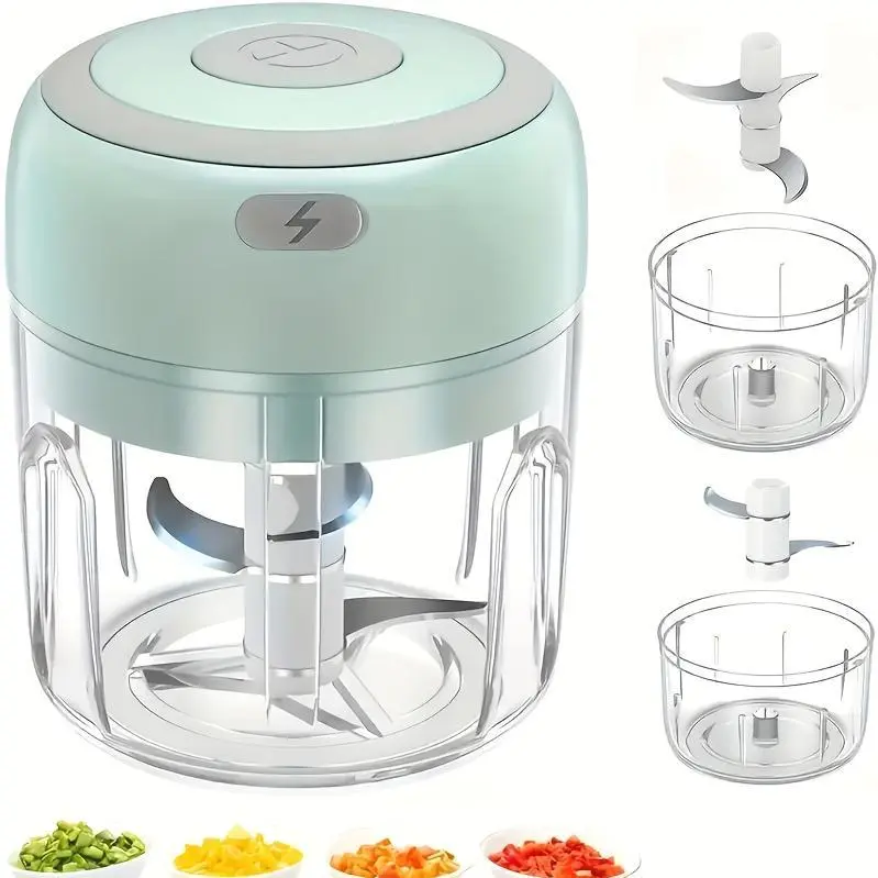 Electric Meat Crusher (Free Garlic Chopper Blade)Small Household Multi-functional Meat Crusher Mince Garlic Meat Machine with Meal Cooking Crusher