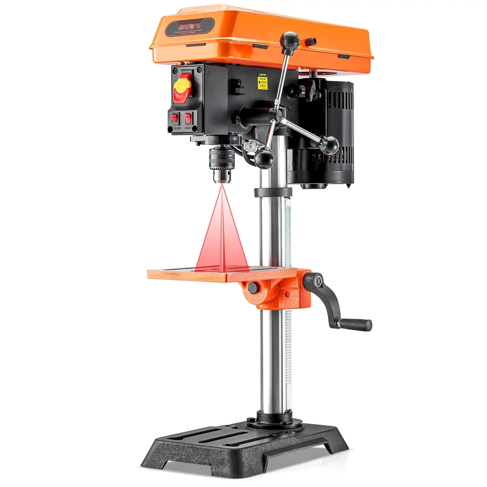 10-Inch Benchtop Drill Press Tabletop Drilling Machine With Adjustable Speed 610-2800 RPM, Smooth Operation, Durable Steel Frame, Precision Depth Stop, Spill-Guard Table, Easy Assembly, For DIY, Home Workshop