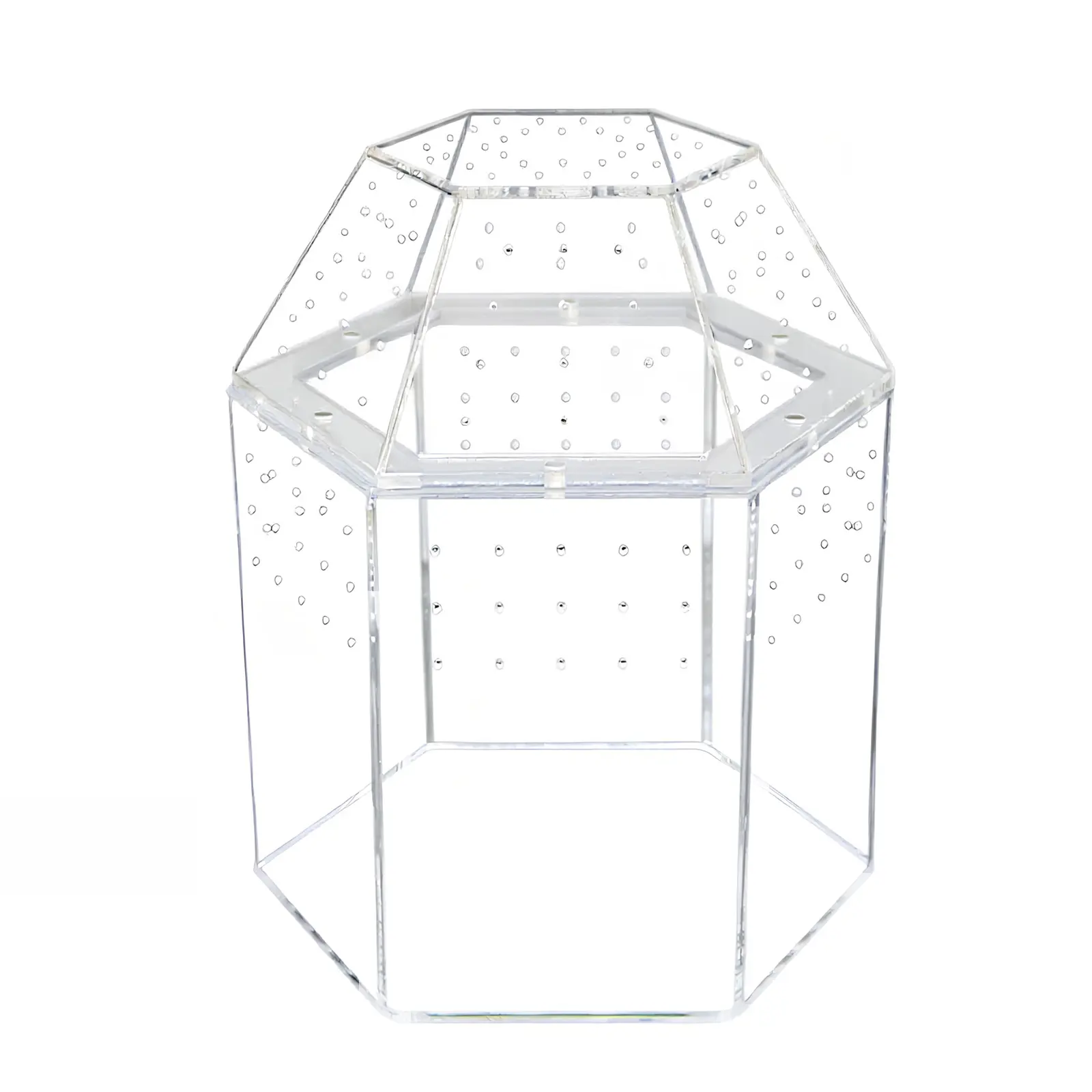 Transparent Abrasion-Resistant Jumping Spider Enclosure - 180x160x220mm (7.09x6.3x8.66in), All-Side Ventilation Terrarium for Small Animal Breeding, Snails, Snakes, Tarantulas
