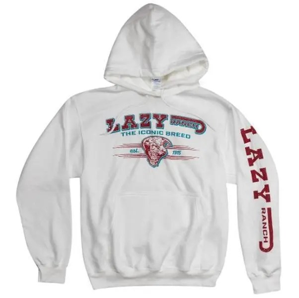 Men's Lazy J Ranch Iconic Cattle Breed Hoodie For Lazy J Lover Casual Cotton, Cheap Brand Clothing, Gildan Daillywear For Men For Women