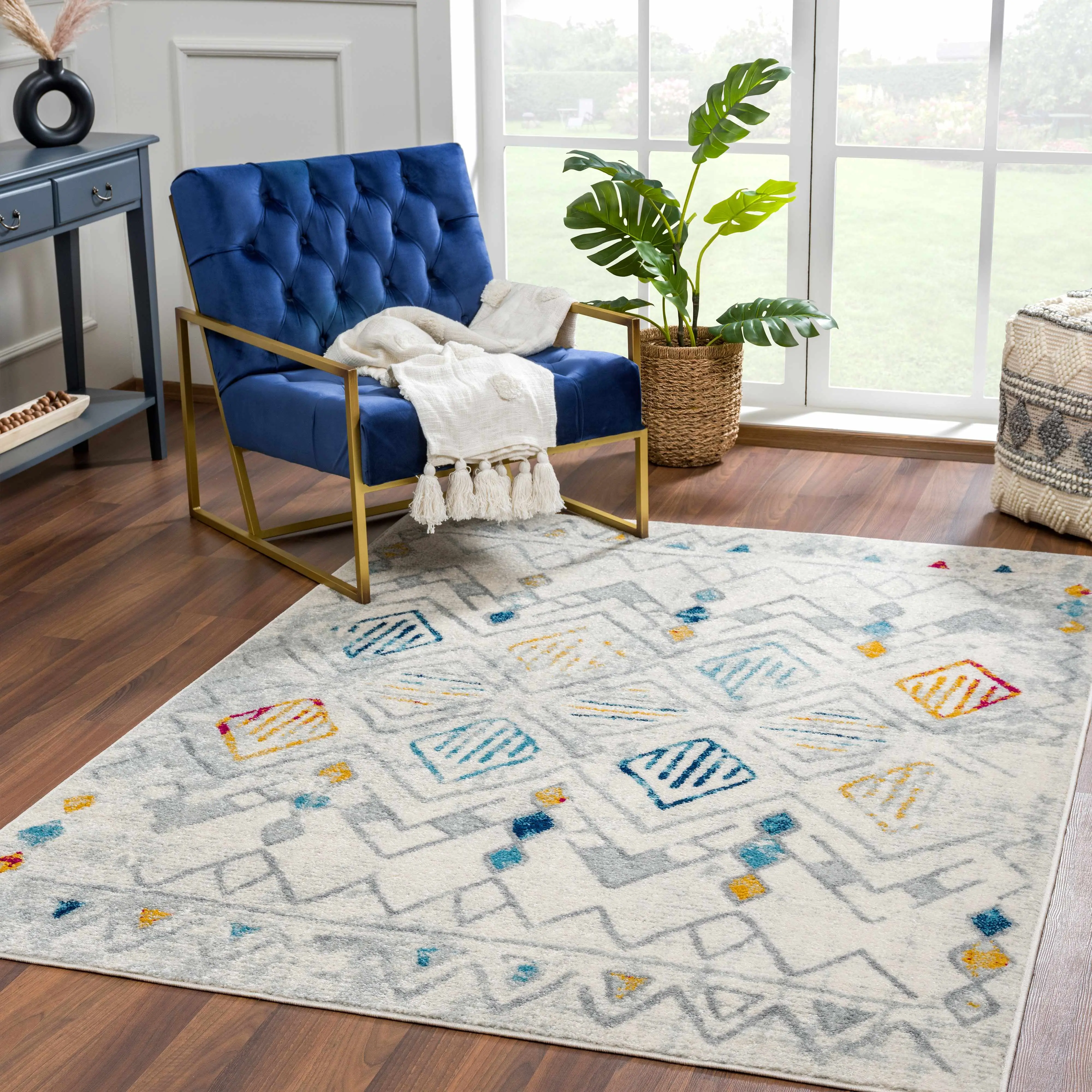 Istanbul Aztec Home Decorative Indoor Area Rug - Room Decor Household Textile Carpet, Clearance, Home Decorative Rug, Indoor Area Rugs