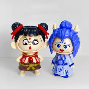 Nezha Transforming Keychain Pendant Chain Figure Toy Doll Machine Small Gift, Trendy Collectible Accessory, Perfect for Fans