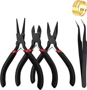 3 Pcs Jewelry Pliers Set - Needle/Chain Nose, Round Nose and Wire Cutters for Jewelry DIY Craft，Repair & Wire Wrapping