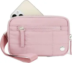 Wristlet Wallets for Women Wristlet Purse Built in Wallet, Small Nylon Crossbody Bags, Credit Card Holder