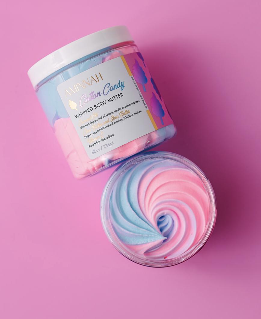 Cotton Candy Whipped Body Butter for Glowing Soft Skin Reduces Redness Ultra Rich Formula  Fragrance