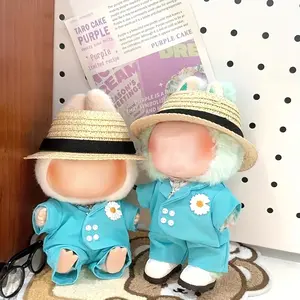 Perfectly matched 17cm Labubu doll accessories, glasses, shoes, necklaces, bags, hats, clothes, interchangeable, suitable for home décor and doll display, secret hut, cute Rabu cloth clothing,Perfect for Labubu Generations 1-3