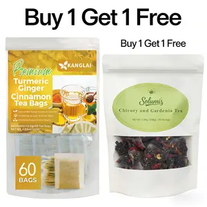 Turmeric Ginger Tea Bags 100% Pure Natural Powder Dairy-Free, Sugar-Free, Vegan, Gluten-Free, Keto-Friendly, Caffeine-Free 60 Count Herbal Therapy Value Bundle