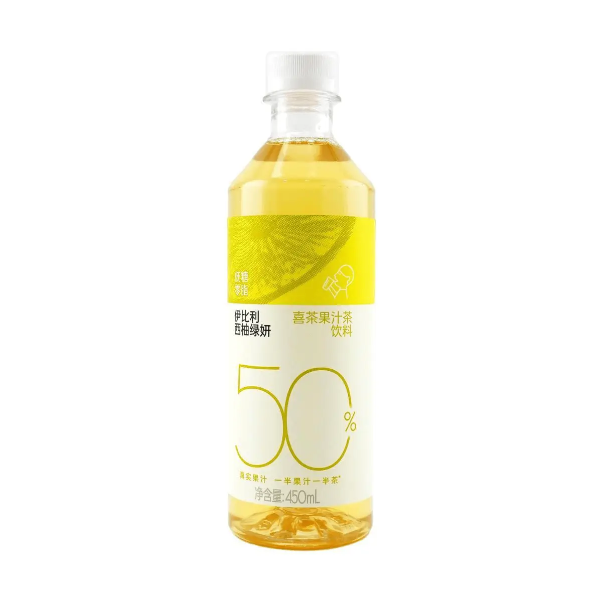 HEYTEA Grapefruit Green Tea Drink - 50% Real Fruit Juice, 450ml, Refreshing & Authentic Chinese Tea Beverage