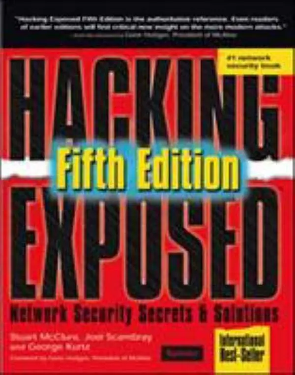 USED Book - Hacking Exposed 5th Edition: Network Security Secrets And Solutions by Stuart McClure (Paperback) - english