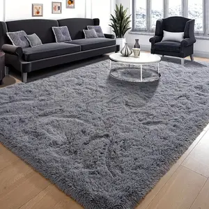 Ultra Soft Solid Color Plush Area Rug, Long Pile Carpet for Living Room, Bedroom, and Window Sill, Cozy Floor Mat for Home Decor, Soft Fluffy Rugs