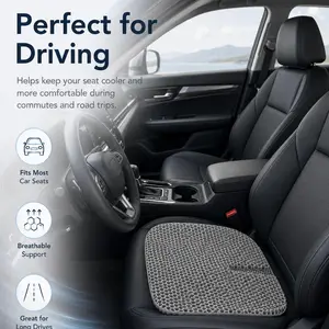 Latex & Honeycomb Gel Seat Cushion – Ventilated, Cooling, and Breathable Silicone Pad for Trucks and Offices