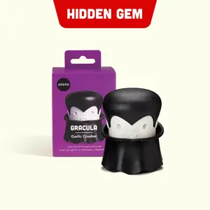 OTOTO Gracula or Drac n Roll Garlic Utensils – Vampire-Themed Garlic & Ginger Mincer | Cute & Sturdy Gothic Kitchen Tool | Perfect Unique Gift for Foodies & Vampire Fans | TikTok Must-Have | Funky Kitchen Supplies | Kitchen Accessories