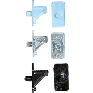 5mm Peg Shelf Support Clips, Available in White, Brown or Clear, Plastic Clips for Kitchen Cabinet Furniture, New or Replacement, 10 Pieces Per Package (Brown)
