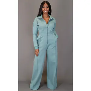 Every Day Sweat Jumpsuit - Teal