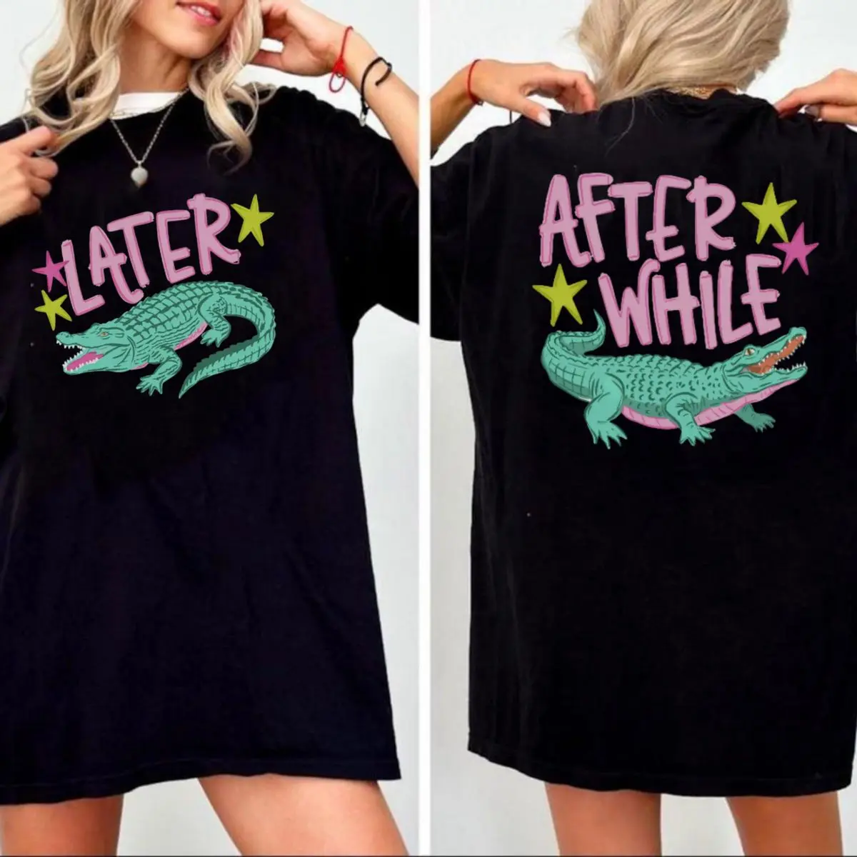 Later Gator Shirt, After While Crocodile Tshirt, Catch Phrase Shirt, Respect The Locals , Unisex Short Sleeve Tee, Casual Clothing Crewneck Tee