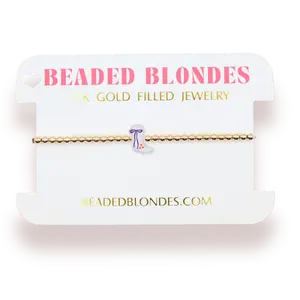 Patriotic Boot Bracelet on Gold