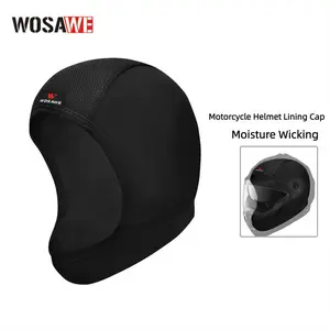 WOSAWE Motorcycle Breathable Face Shield Headgear Men and Women Riding Helmet Liner Cap Summer Moisture Absorption Quick Dry Bandana Face Cover outdoor winter warm hat
