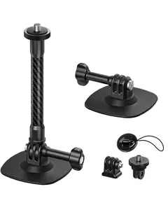 Flexible Adhesive Mount Compatible for Insta360 Helmet Mount X5 X4 X3 Ace Pro for Go Pro Hero Action Camera Base Kit for DJI Osmo Action Sports Camera Accessories Camera Mounts and Supports