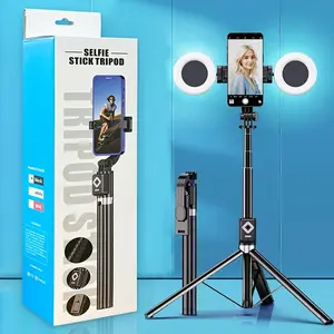 T11 Phone Selfie Stick Upgrade Version 1.7m Ultra Long Outdoor Live Stream Beauty Light Travel Tripod Stand, Perfect for Vlogging and Photography, Tripod Stabilizer