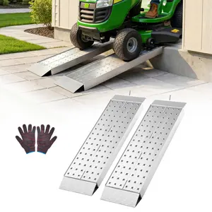 VEVOR Aluminum Trailer Ramps, 2PCS 39 x 12 in, Heavy-Duty ATV Ramp Set with Anti-Slip Plates, 3000LBS Combined Capacity Loading Ramps for Motorcycles, Lawn Mowers, Farm Tractors, Carts
