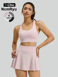 Women's High Elasticity Quick-Dry Breathable Sporty Short Skirt, Slim-Fitting High Waist Safety Lining, Comfortable Sports Wear, Sports Skort, Stretch Skirt, Athletic Skorts