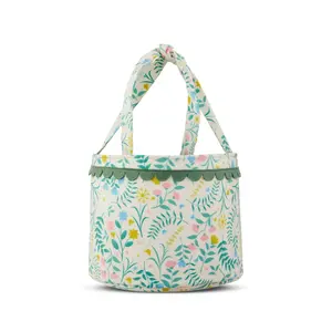 Easter Green Floral Basket, 4 in x 6 in, by Way To Celebrate