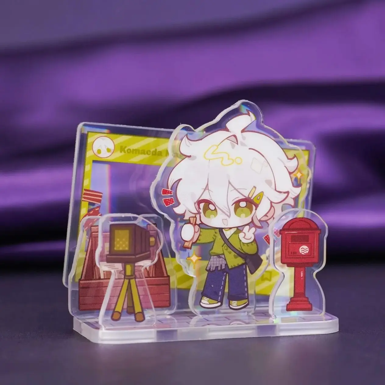 Danganronpa Chibi Nagito Komaeda Acrylic Stand Interchangeable Multi-part Standee Anime Fan Merch Gift