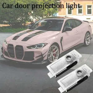 2pcs Car Door Light Logo Projector Car logo projection puddle lights, compatible with BWM 1/3/4/5/6/7/X1/X2/X3/X4/X5/X6/X7/M/328i/28i/530i/528i/E92 models, plug and play