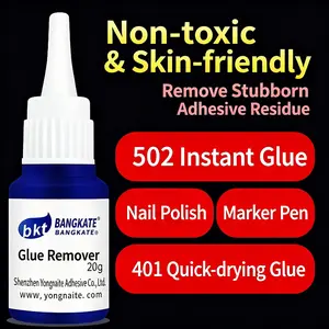 Efficient Gel Remover, 20g Acetone-Free Formula, Quick Dissolve, Ideal for Nail Art & Removal, Available in 1/3/5/10 Packets