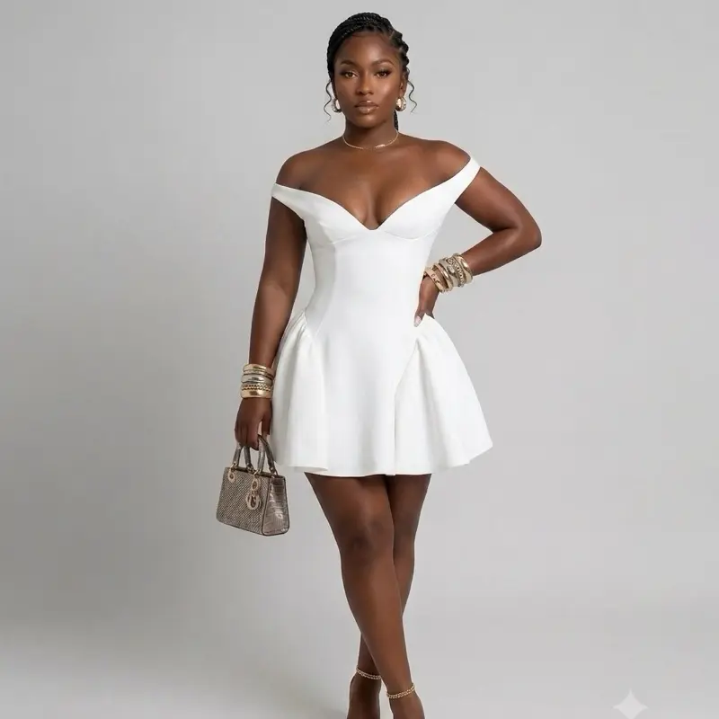 Women's French Diva Classy Backout Cocktail Dress