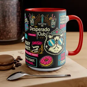 Dungeon Crawler Carl Inspired New Achievement 11oz 15oz Mug, Gaming Coffee Cup, Novel Dungeon Crawler Carl Fan Art Ceramic Mug, LitRPG Book Series Themed Drinkware, Large 15oz Capacity Tea Hot Cocoa Mug