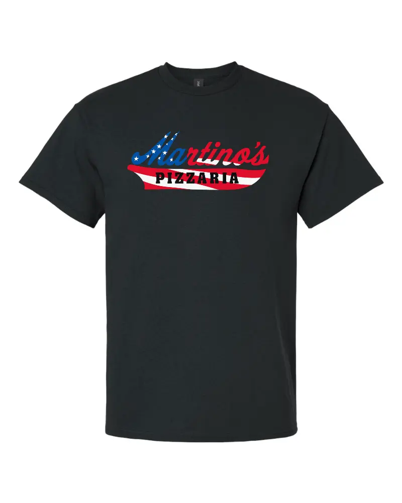 Martino's USA Flag Home of the Giant Slice T-Shirt - Cotton Classic Fit