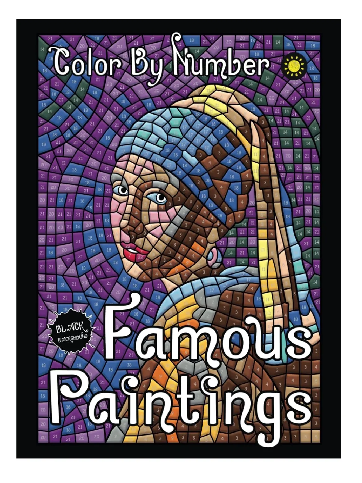 Paint by Numbers Activity Book for Adults - Art Crafts, Mindfulness, Creative Outlet Relaxation Kit for Stress Management with 22 World Masterpieces Color-By-Number Mosaics
